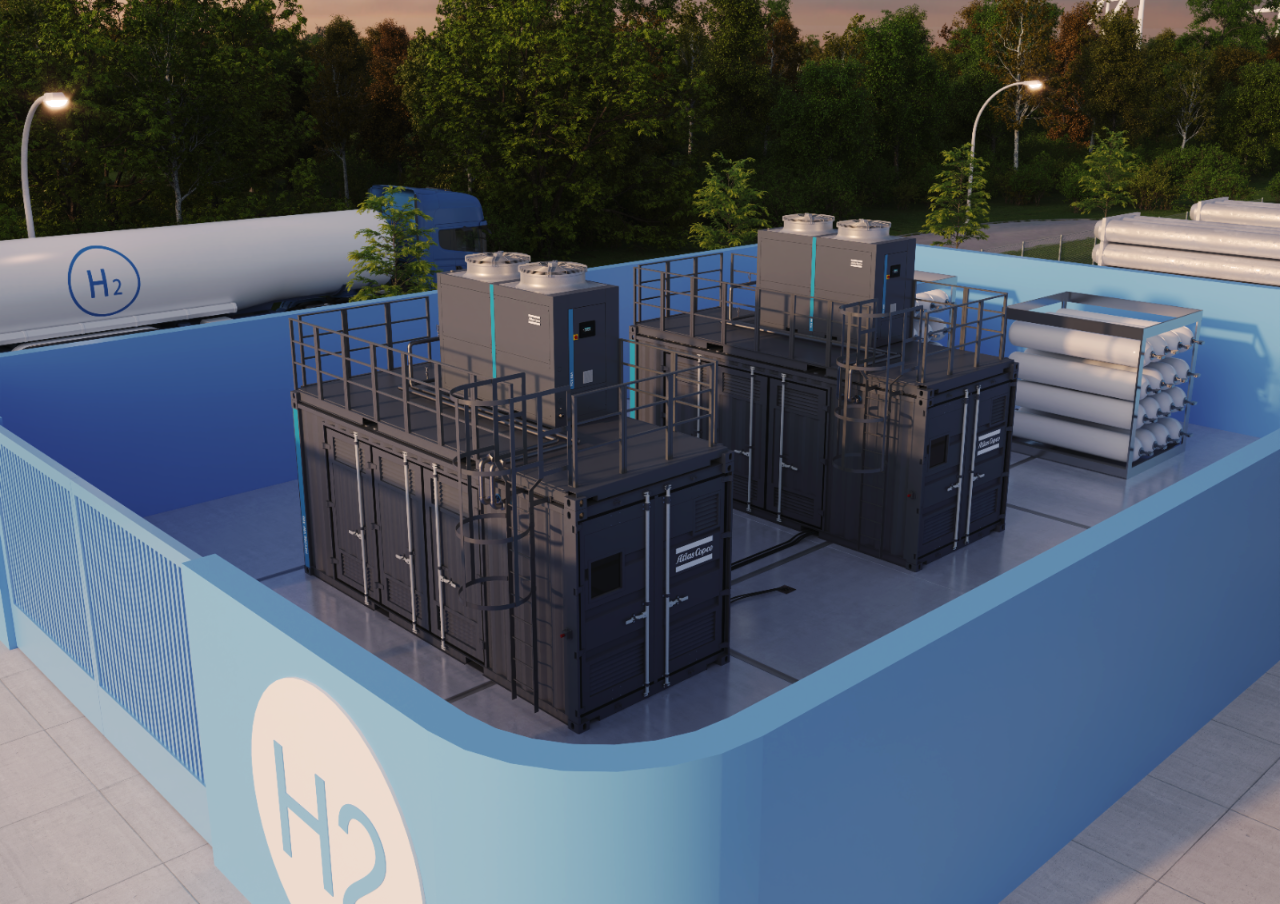 移动式加氢压缩气体装置