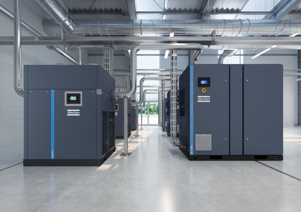 低压无油螺杆空气压缩机 ZE3 装置